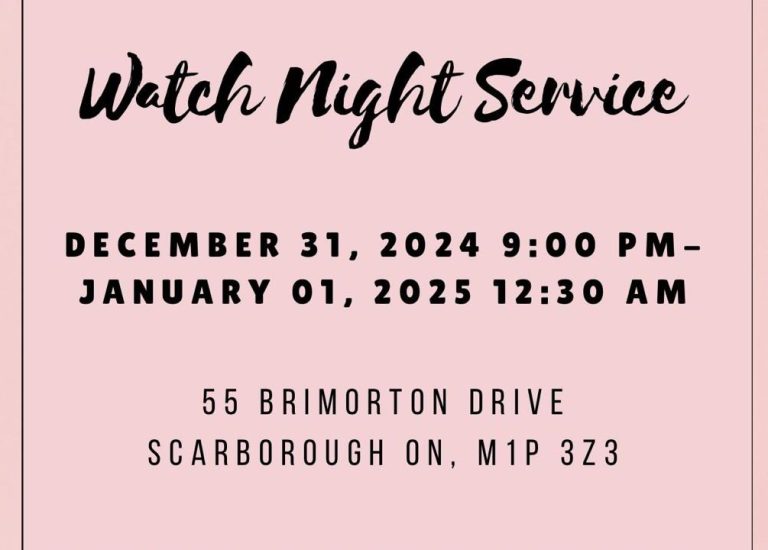 Watch Night Service